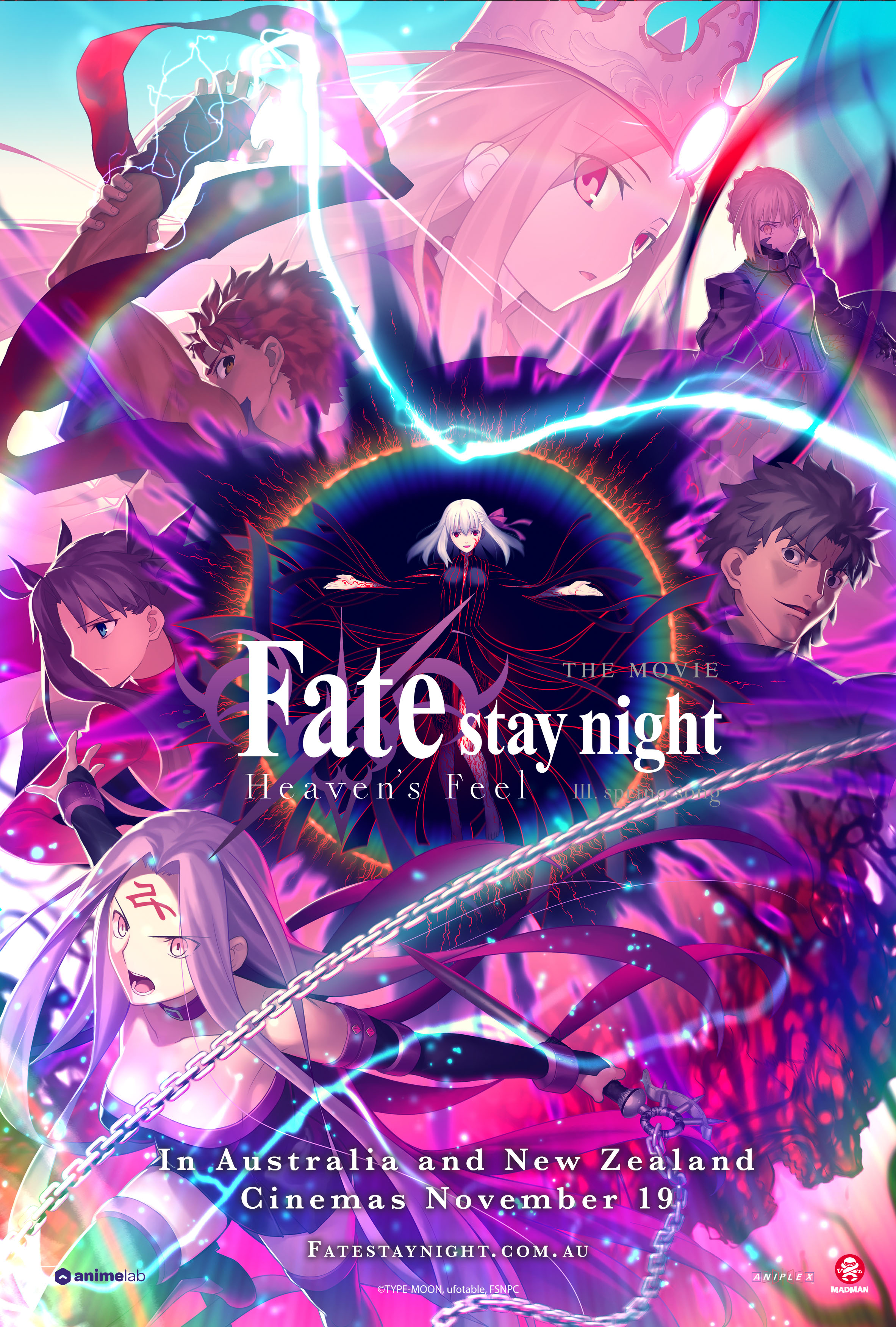Fate Stay Night Usa En Twitter Fate Stay Night Heaven S Feel Iii Spring Song Will Be Making Its Way To Cinemas From November 19 At Select Locations Across Australia And New Zealand To