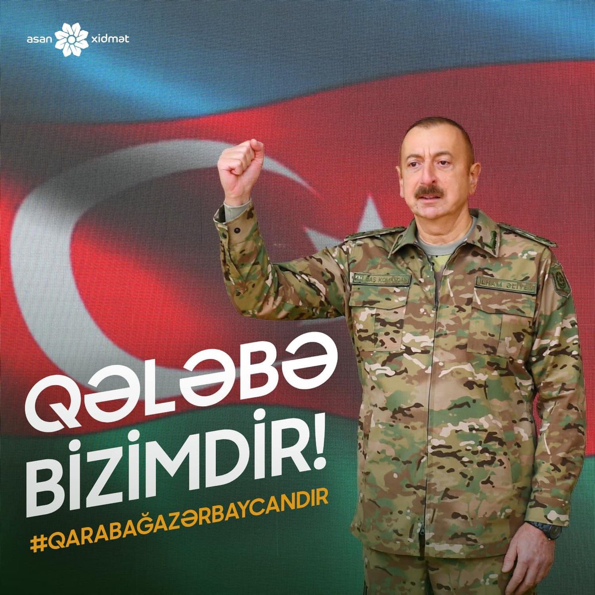 asanvolunteers's tweet photo. Qələbə Bizimdir! Qarabağ Azərbaycandır!🇦🇿 https://t.co/8sbV2wvvbc