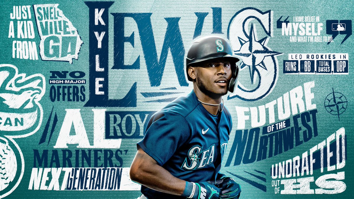 MLB's tweet photo. UNANIMOUS Rookie of the Year. 

The future is bright in Seattle. https://t.co/BbiicaY6py