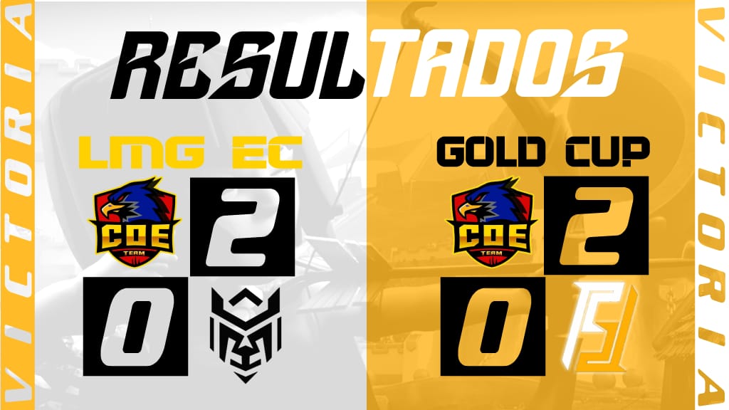 Clash Of Ecua (@clashofecuacr) on Twitter photo #Resultados
Anoche conseguimos llevarnos 2 resultados positivos.
⚡Semifinal⚡
🏆 <a href="/GoldCupGG/">Gold Cup Gaming</a>
🆚️ @FireStorm_GG
🦅2-0
Vamos por esa final🥳💪
⚡Jornada 1⚡
🏆 <a href="/LMGEcuador/">Wild Rift Ecuador 🇪🇨</a>
🆚️ @AzingGaming
🦅 2-0
#GoCoE #Resultados
Anoche conseguimos llevarnos 2 resultados positivos.
⚡Semifinal⚡
🏆 <a href="/GoldCupGG/">Gold Cup Gaming</a>
🆚️ @FireStorm_GG
🦅2-0
Vamos por esa final🥳💪
⚡Jornada 1⚡
🏆 <a href="/LMGEcuador/">Wild Rift Ecuador 🇪🇨</a>
🆚️ @AzingGaming
🦅 2-0
#GoCoE