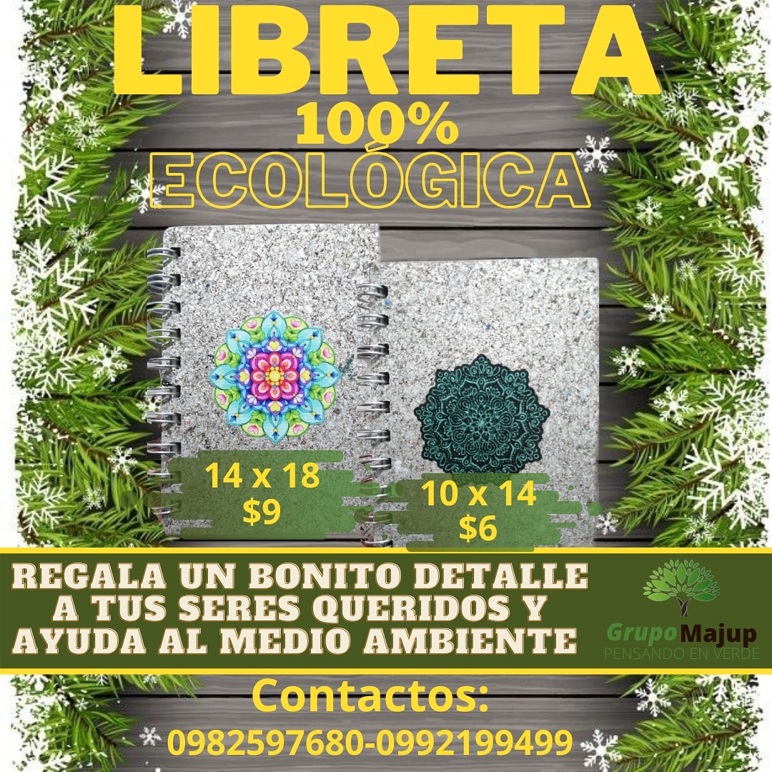 Regala un hermoso detalle a tus seres queridos  contamos con varios articulos amigables con el medio ambiente hechos 100% de material ecológico  

♻♻♻♻✅✅💚💚🍃

Contactate con nosotros al 0982597680/0992199499