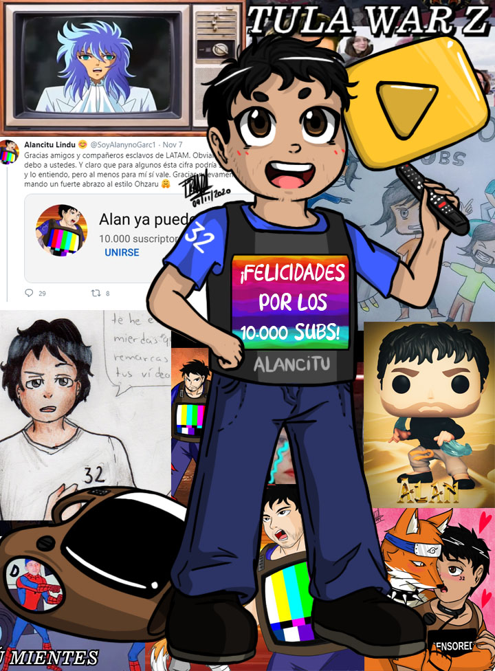 SoyFrannie's tweet photo. @SoyAlanynoGarc1 Acá esta terminado el dibujo por tus 10k uwu felicitaciones y nunca olvides, primero que te queremos, segundo que no sos un canal penoso y tercero que a los 100k tenes que cambiar la tv de nuevo jiji 💙
(también grabe el proceso así que en unos días lo subo) https://t.co/CazOLSOwk2