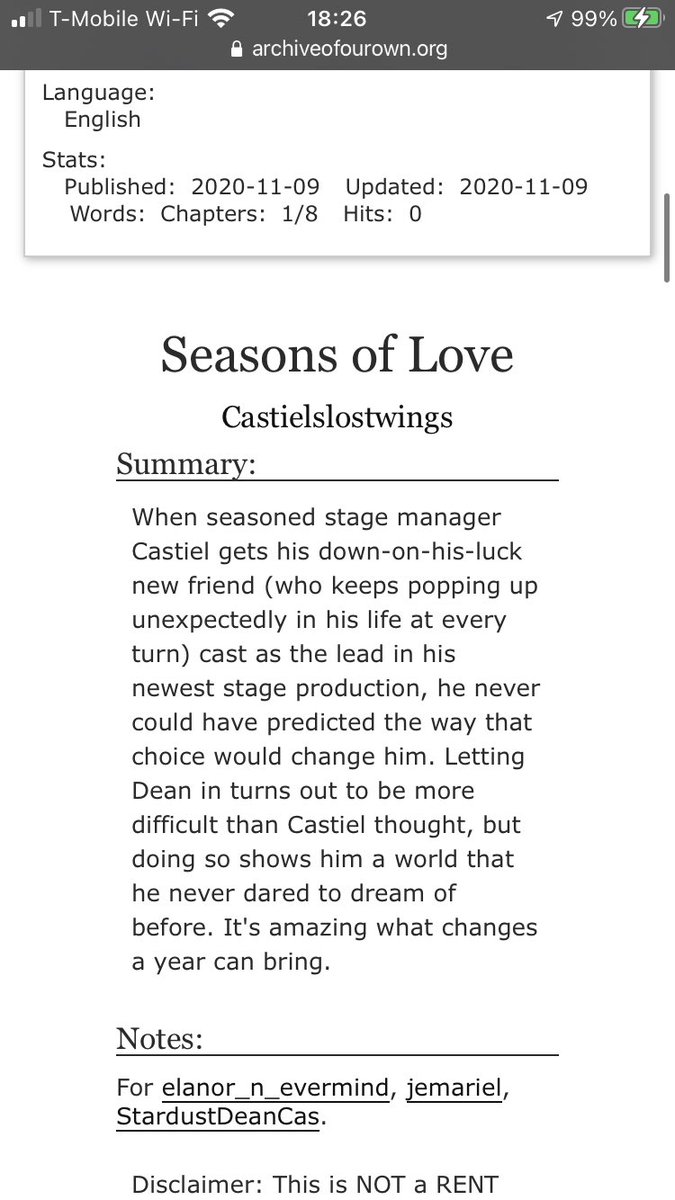 caslostwings's tweet photo. @BluciferW and I did a thing!! 
Stage Manager Castiel/Leading Man Dean, with themes from RENT (no AIDS and no MCD), swipe the pics for more 🥰
https://t.co/mxIdg28LN1 https://t.co/8y2csMfDey