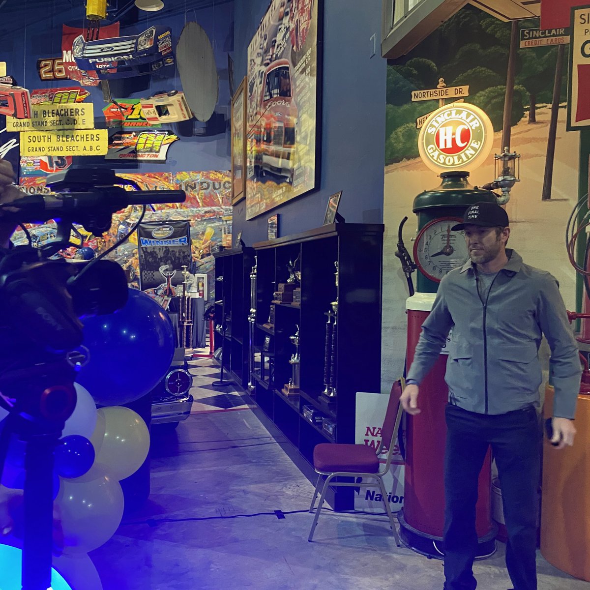 It’s media time for the championship duo at the Georgia Racing Hall of Fame!