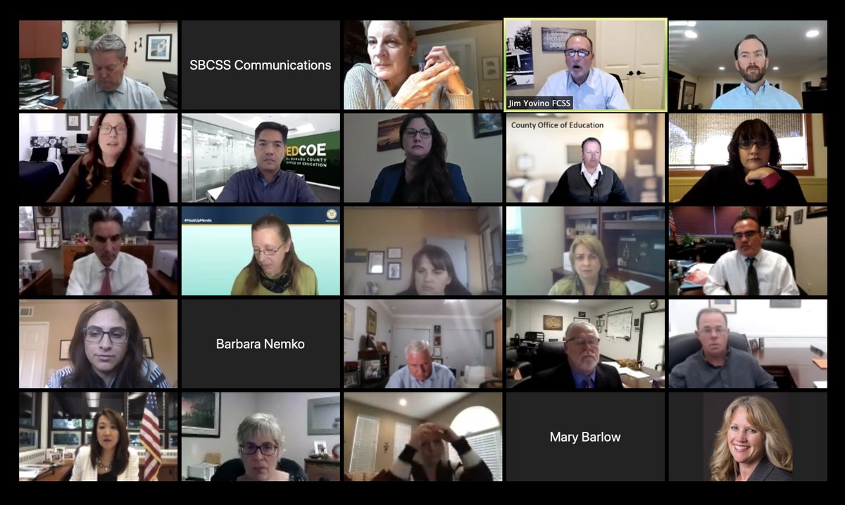 SBCountySchools's tweet photo. @SBCo_Supt_Ted speaks with County Superintendents from across California during @CCSESA's most recent meeting to discuss systems of supports and issues related to COVID-19.
#CCSESA #education #systemsofsupport #californiasuperintendents https://t.co/OJbwRbIhoW
