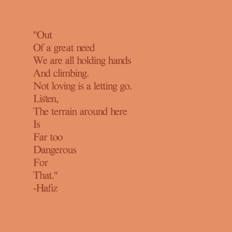 together, onward. hold on to love.