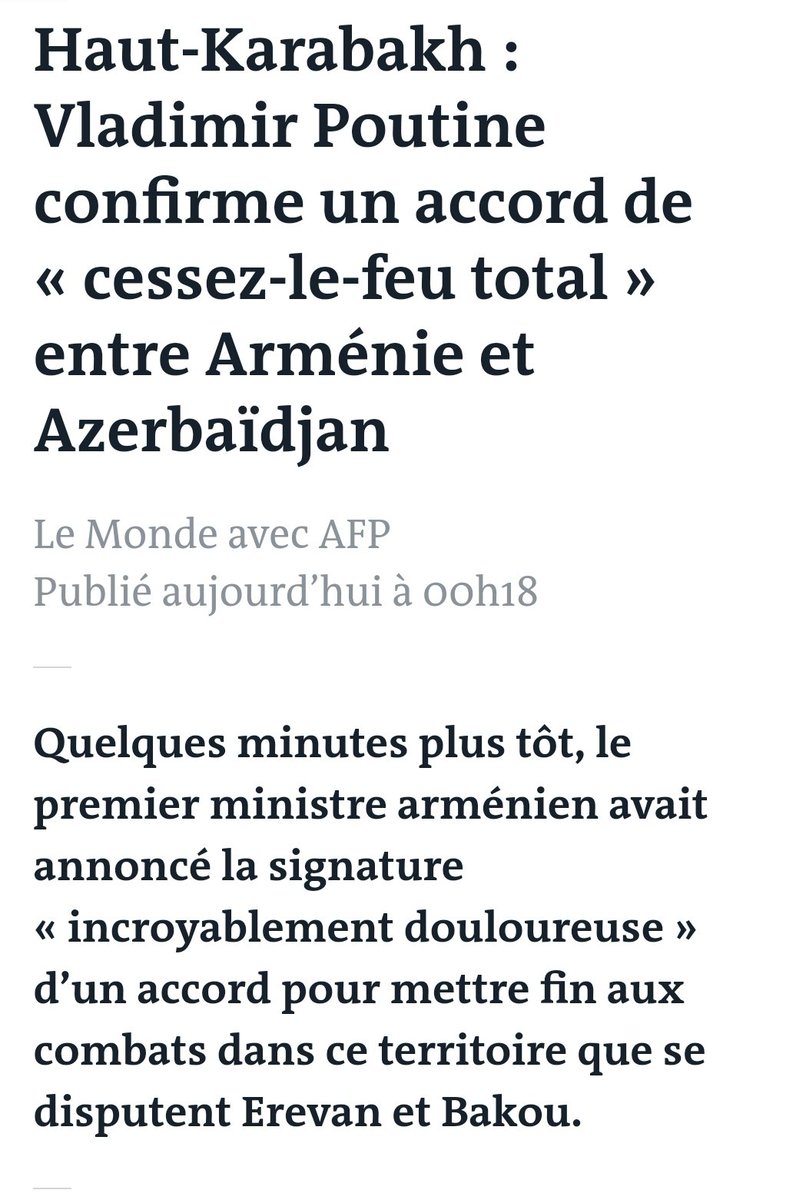 valerieboyer13's tweet photo. En tournant le dos à la #Russie, en fermant les yeux sur une épuration ethnique au #HautKarabakh, en détournant le regard d'un nouveau massacre des Arméniens, l'Europe et la France ont abandonné sa sœur l'Arménie au profit du régime turc. L'Histoire n'oubliera pas cette lâcheté https://t.co/gCNPLzkP2V