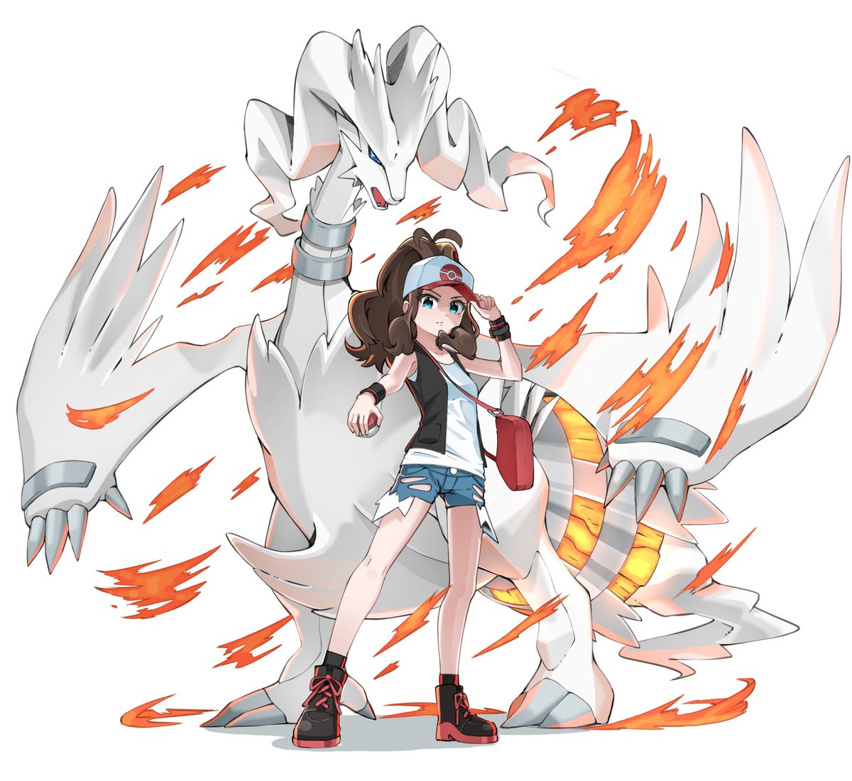 ポケモン トウコとレシラム ポケモン つくでんのイラスト ポケモン トウコとレシラム ポケモン つくでんのイラスト