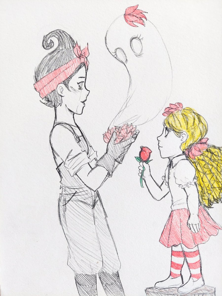 ArtofaNobody's tweet photo. #OctoberGenerator Day 26 - Sister 
(I love to cry over this game)
#dontstarvetogether #dontstarve https://t.co/IrqAhYkJon