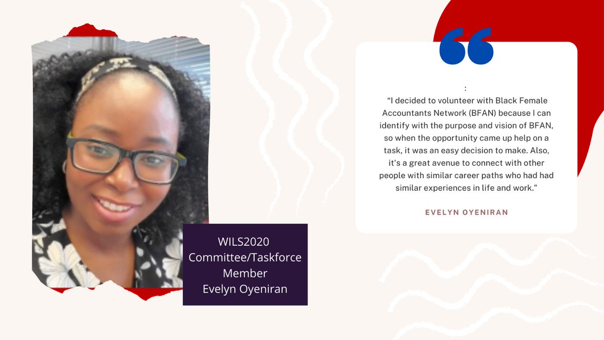bfannetwork's tweet photo. Thank you to Women in Leadership Summit 2020 (WILS2020) committee member Evelyn Oyeniran for your teamwork, help and support in planning this year’s WILS2020. We could not have done it without volunteers like you. #WILS2020 #BFANNETWORK #VOLUNTEERING #DiversityAndInclusion https://t.co/6j3UU40RYs