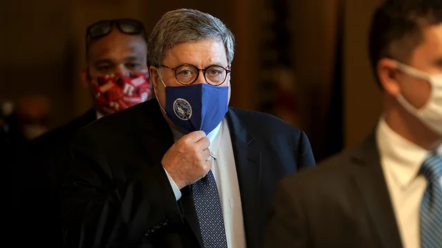 thehill's tweet photo. #BREAKING: Barr authorizes Justice Department to probe "substantial allegations" of voter fraud: report https://t.co/qaI037XJuq https://t.co/wIISCnO9ah