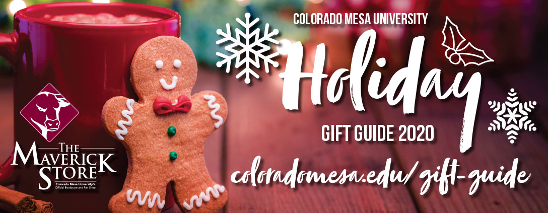 Gift Guide?  Check.
Free shipping? Check.
Making every Mav on your list smile... oh yeah!  Visit coloradomesa.edu/gift-guide/ for more!