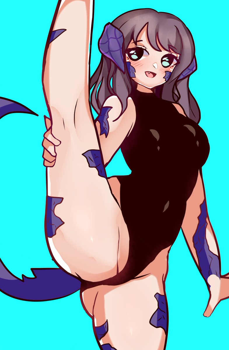 "...What, you're surprised? Oh, come off it. A warrior has to keep herself limber too, after all!"

Big thanks to <a href="/Miclipse1/">miclipse</a> for the artwork here!