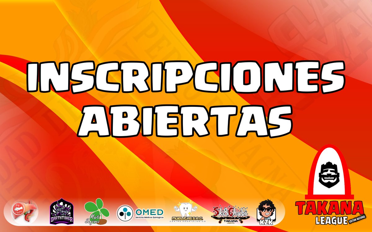 🏆TAKANA LEAGUE🏆Edic. 🇵🇪 (Jugadores Peruanos)
☛RE-INSCRIPCIONES E INSCRIPCIÓN: Leer bien y rellenar el formulario!

forms.gle/gjVJLVscX4pzU4… 

💸400 soles en premio💰(puede aumentar)
🗣 Árbitros y Caster

INSCRIPCIÓN FINAL: Jueves 12 de Nov. 23:59 hrs🇵🇪
REVISIONES: 13-14 de Nov.