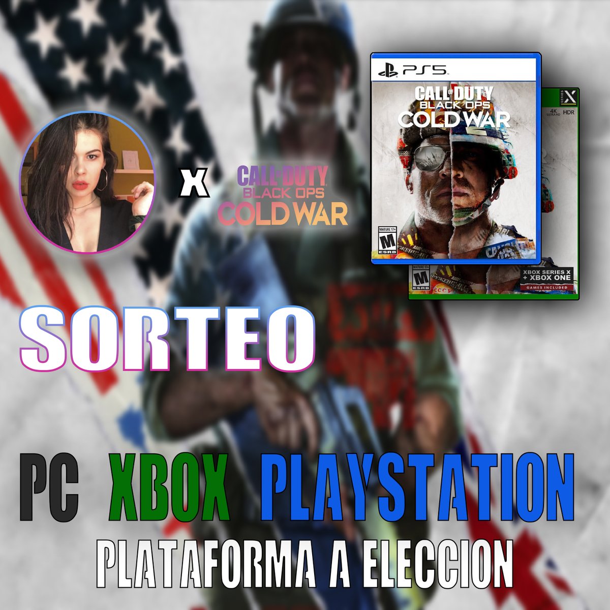 🎁#SORTEO de Call of Duty®:Black Ops Cold War, 1 Ganador, Plataforma a elección 🎁 #ColdWar 

link en mi canal de twitch.tv/Zeendyx 

🚨 (!sorteocoldwar en el chat para participar) 

-RT