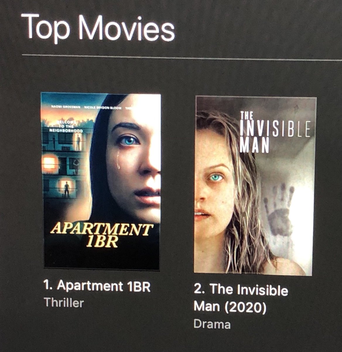 1BR_Film's tweet photo. We are still #1 in Australia on the iTunes Horror Charts, #2 on the Independent Charts, and #29 Over All Charts!! (Three days in a row!!) Thank you Australia and please keep telling your friends to get Apartment 1BR on iTunes!!! You folks Rock!! https://t.co/Q35JuKegsE