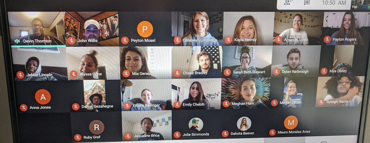 Brooks_1906's tweet photo. Comm and Leadership class heard from @GeorgiaSouthern @GASouthCommArts alum, The @say_johnmichael virtually today: "Communication is the medium in which leadership takes place. The medium, the method, to be successful." #ProTip #ThisGuyIsGoingPlaces https://t.co/To9iqeSTat