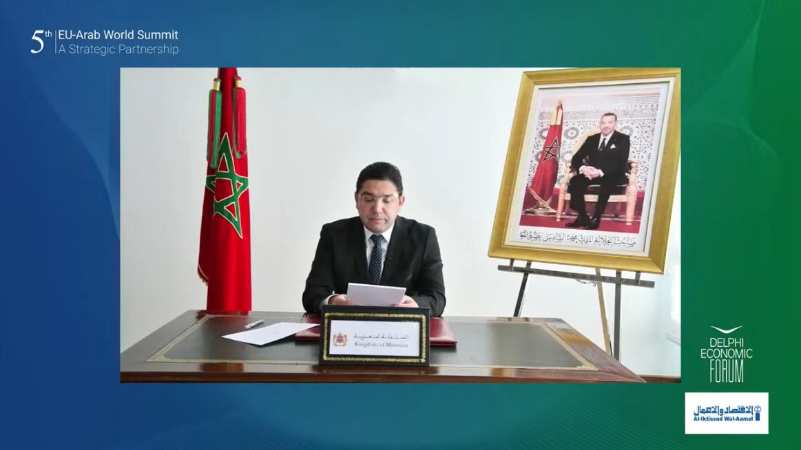 MarocDiplo_AR's tweet photo. شارك السيد ناصر بوريطة، اليوم 9 نونبر، عبر تقنية الاتصال المرئي، في مؤتمر القمة الخامس لدول جامعة الدول العربية والاتحاد الأوروبي.
#EUArabSummit https://t.co/W5Ixl45NAc