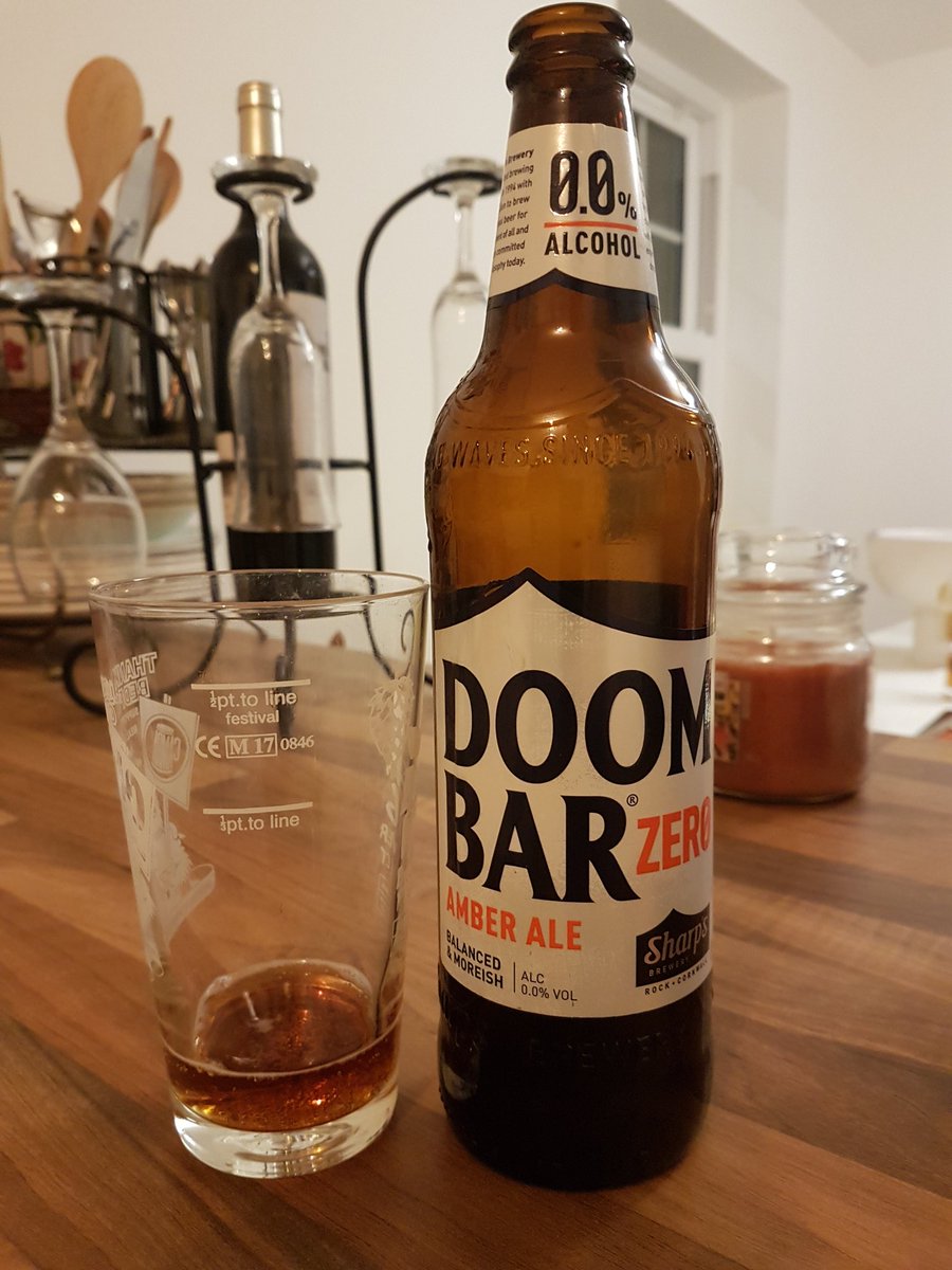 BrewBearUK's tweet photo. Doombar Zero by @SharpsBrewery - Thirsty Thursday says 'one of the best non alcoholic beers you can buy in the uk #realale #craftbeer #beer #brewing #beeroclock #camra #sharpes #doombar #cornwall https://t.co/m7qZ3GXBCa
