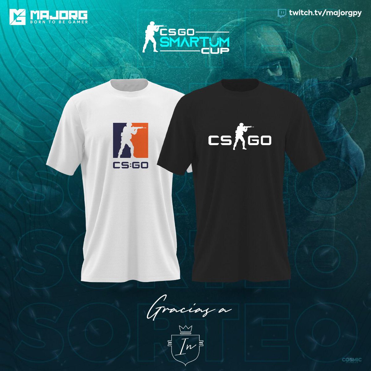 MajorGeSport's tweet photo. #CsGoSmartumCup 

🔴Mira lo que son estas remeras de #CSGO ☑️que tenemos para sortear de la mano de inbasicas 🔜 

▶️Las estaremos sorteando el día miércoles en la final de la #CsgoSmartumCup por nuestra transmisión en twitch 🎥 ! https://t.co/tEi1IaRw2f