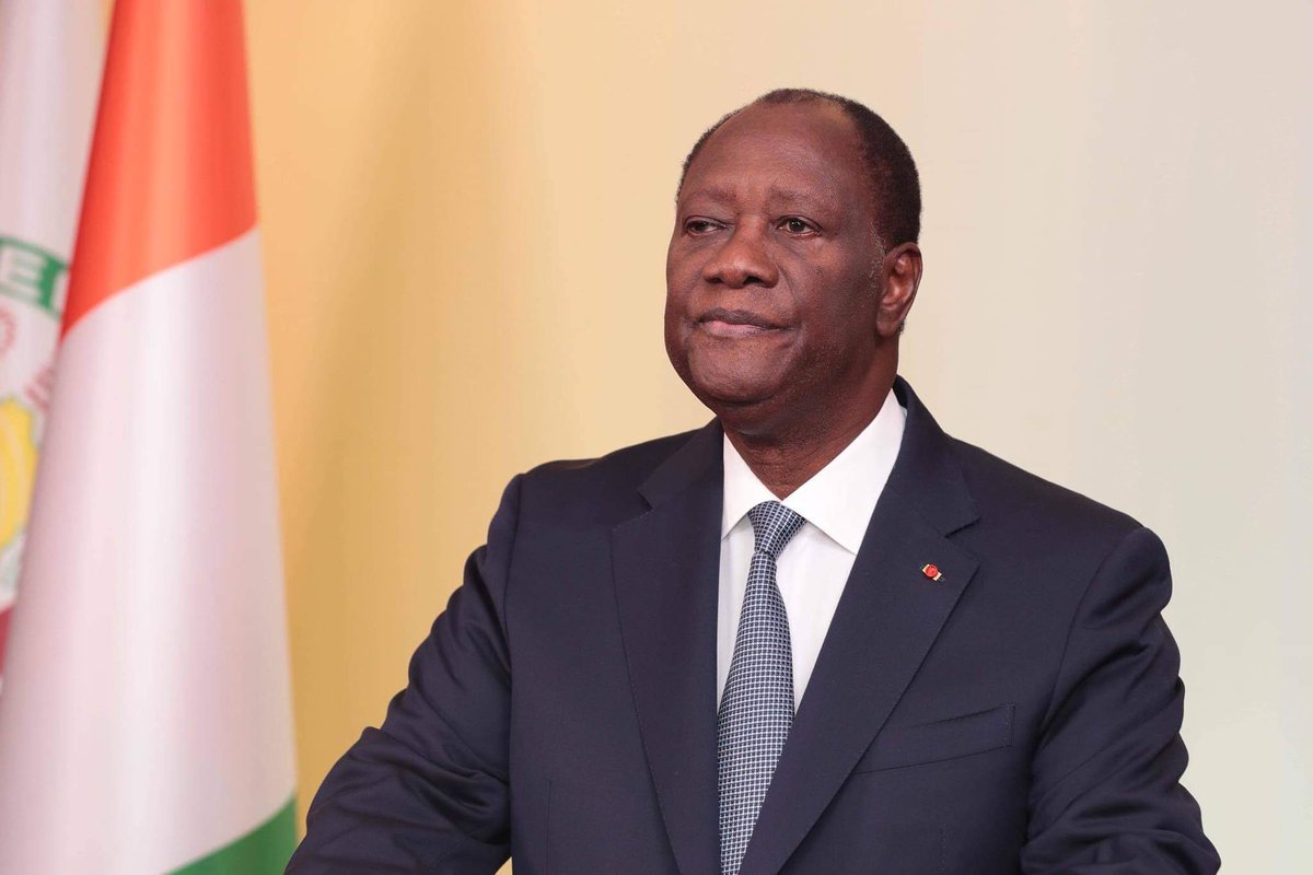 AOuattara_PRCI's tweet image. C’est avec beaucoup d'humilité et une grande fierté que j’accueille la confiance renouvelée et le soutien du peuple ivoirien à travers les 94.27% des suffrages exprimés et un taux de participation de 53,90%.  #MessageALaNationCIV
