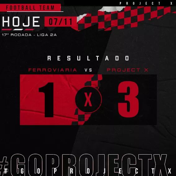 projectxftg's tweet photo. Família, então deu-se início ao retorno da Liga 2A, e voltamos com uma boa vitória!

Após sofrer o empate, nossa equipe reagiu bem no segundo tempo e construiu a vitória por 3x1.

Vem conosco em busca desse título!

#GoProjectX #GoPTX https://t.co/UdnZbvv2tH
