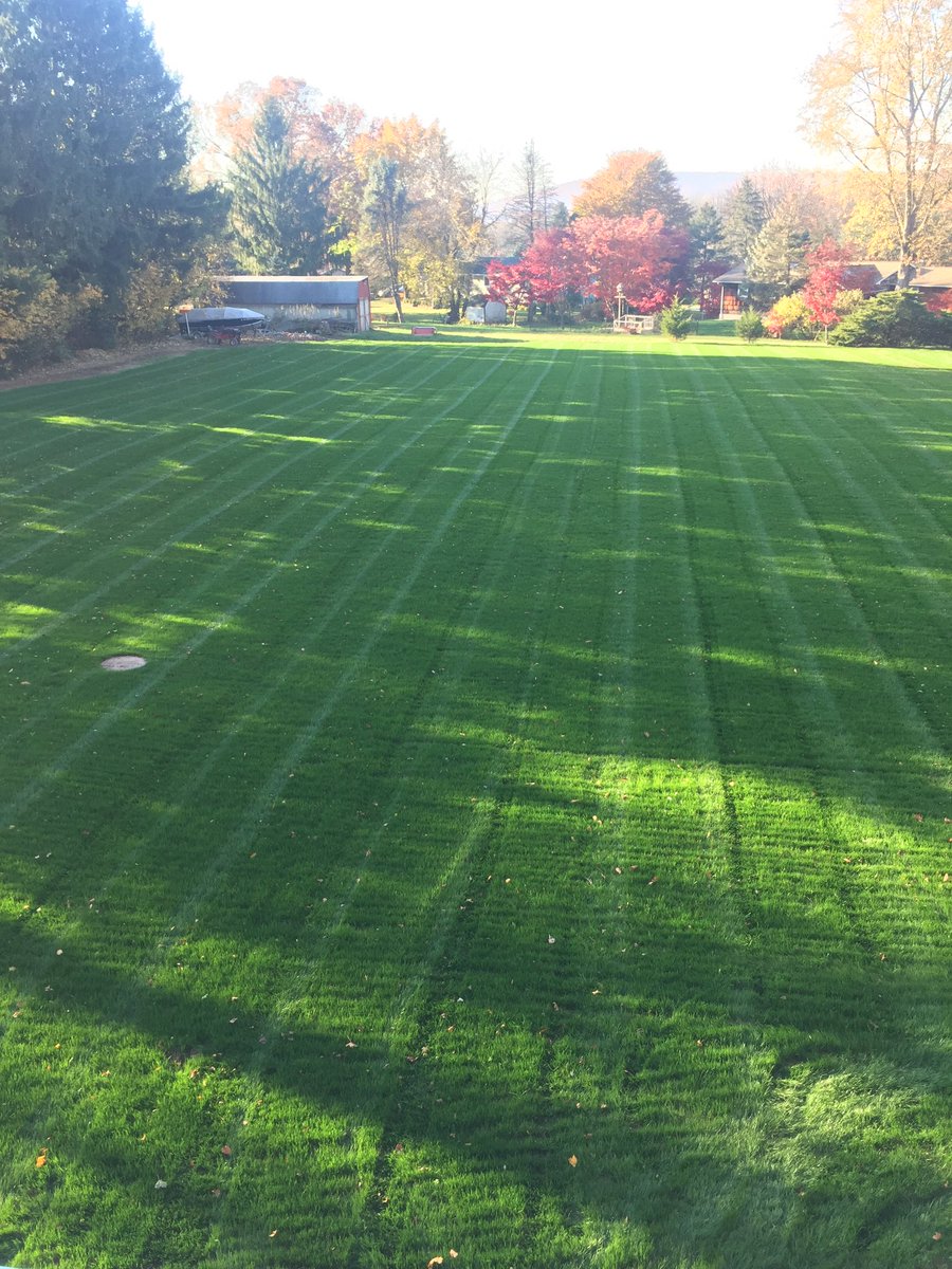 KyleGenova's tweet photo. The wait is over, felt great to mow some grass in the backyard! https://t.co/q9gJQ0zvOA