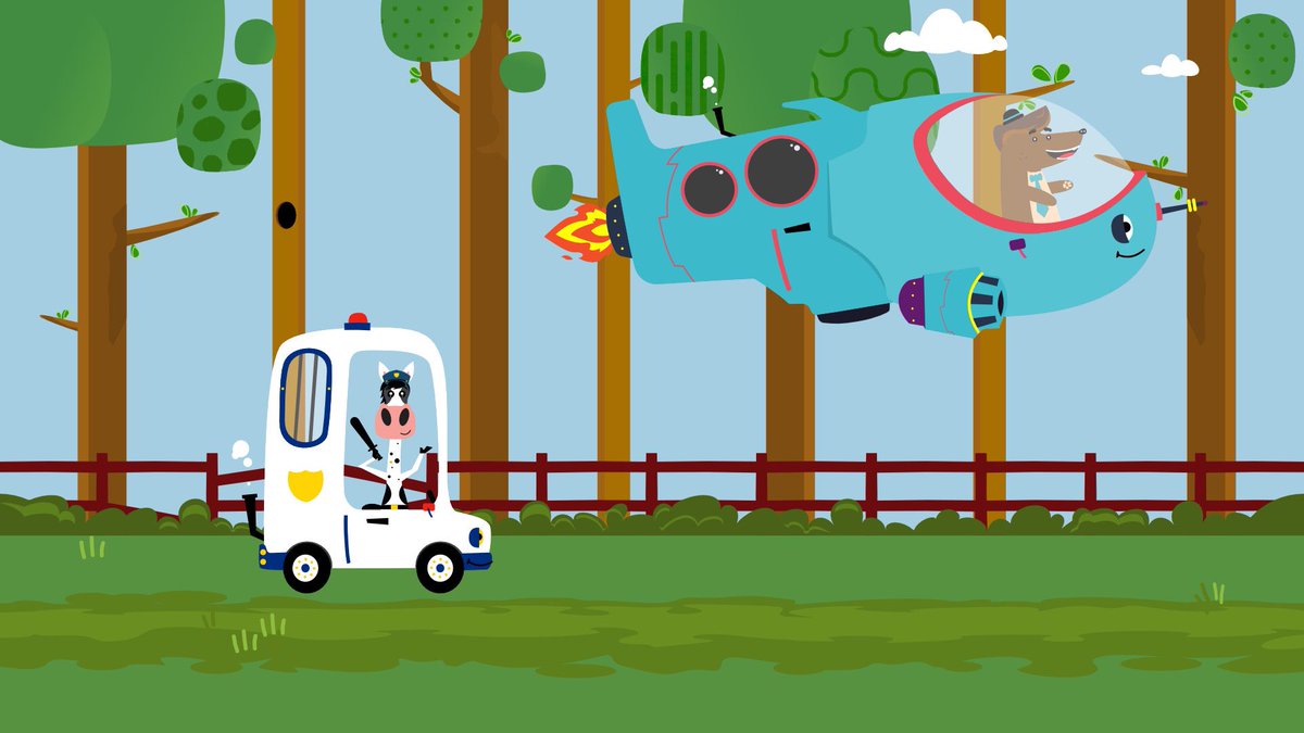 mystrawmonkey's tweet image. Slow down Professor Fox or you’ll have to deal with PC Horse!

#kidlit #preschool