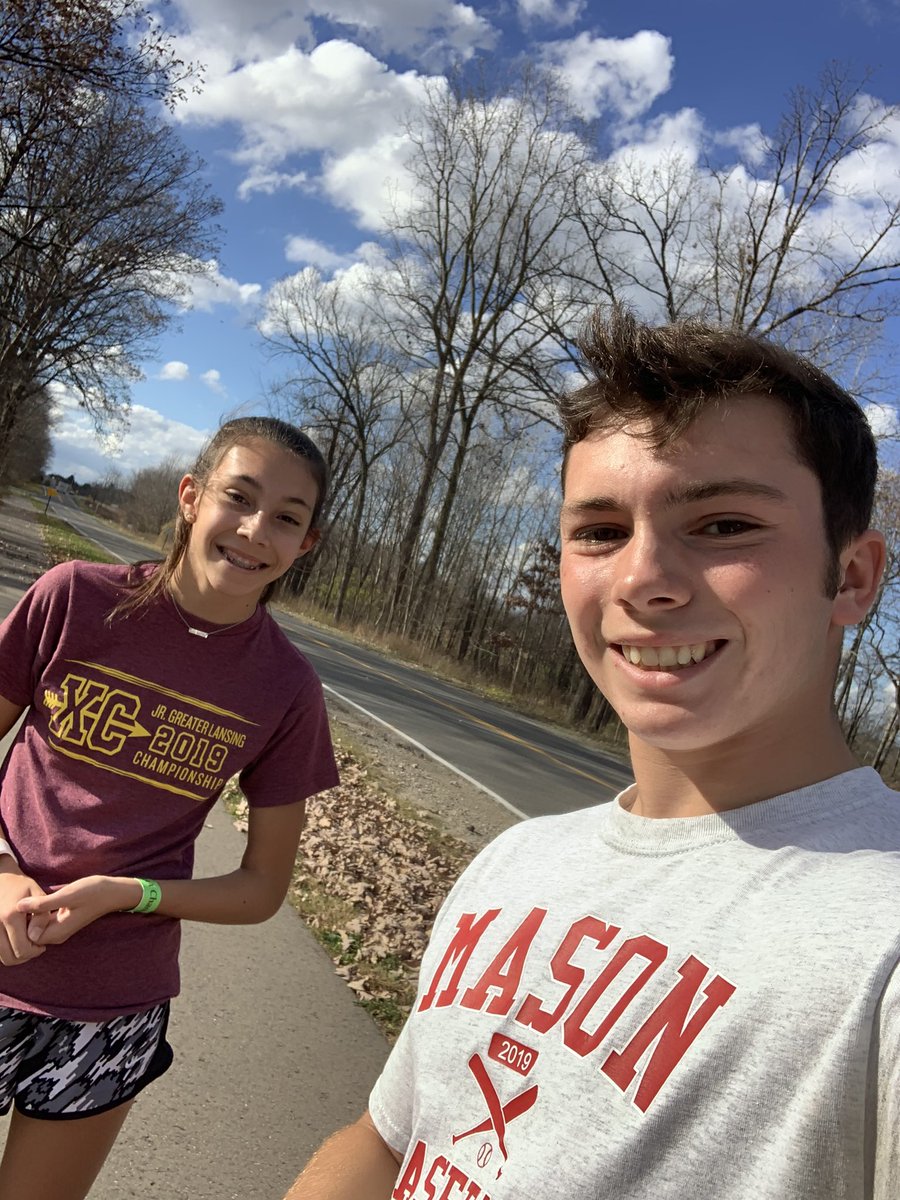 ChapesFamily's tweet photo. So fun to have the Division 2 state runner up, Meghan Ford, participate in the #ChasingChapinChallenge!!!  Today was more of us just waiting for her to run by so we could get a picture because nobody could catch her. 😎🏃🏽‍♀️ #TooFast #SoFun #WhatAGreatKid https://t.co/iexehfqhIB