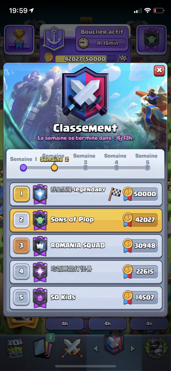 Vhalis's tweet image. Hi @drewbian I really hope this weekend will be more than a sneak peek. We are loosing the 1st French CW rank because the Chinese clan is favor because of the time zone