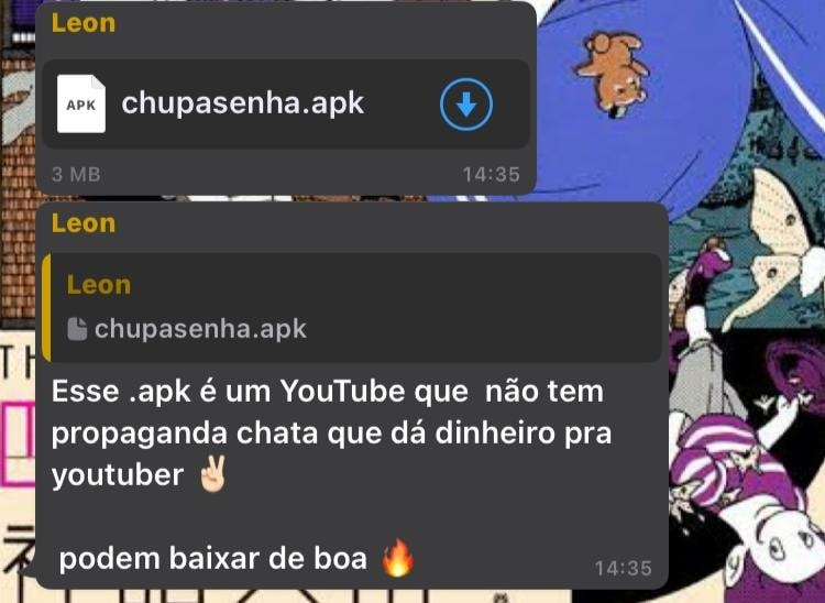 Goku__pm's tweet photo. PESSOAL HJ A PM #PM DESMASCAROU MAIS UMA QUADRILHA DE GOLPISTAS DO ZAP SE VC RECEBER O CHUPASENHA #CHUPASENHA NO SEU ZAP NÃO ABRA POIS ELE PODE CHUPAR SUA SENHA E CHUPAR SEM CONSENTIMENTO É CRIME DE ESTUPRO CUIDADO #FechadoComBolsonaro #FECHADOCOMPM https://t.co/X2o4QzKsPF