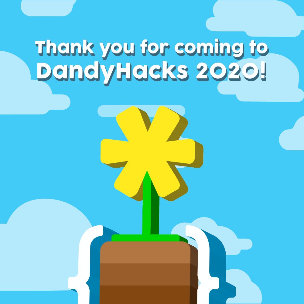 dandyhacks's tweet image. Thank you for attending DandyHacks 2020!🐝
The DandyHacks Team would like to thank our awesome hackers, speakers, mentors, workshop leaders, and sponsors for making this year&apos;s event possible!🌎
We hope you all had a great time hacking.
See you next year👋