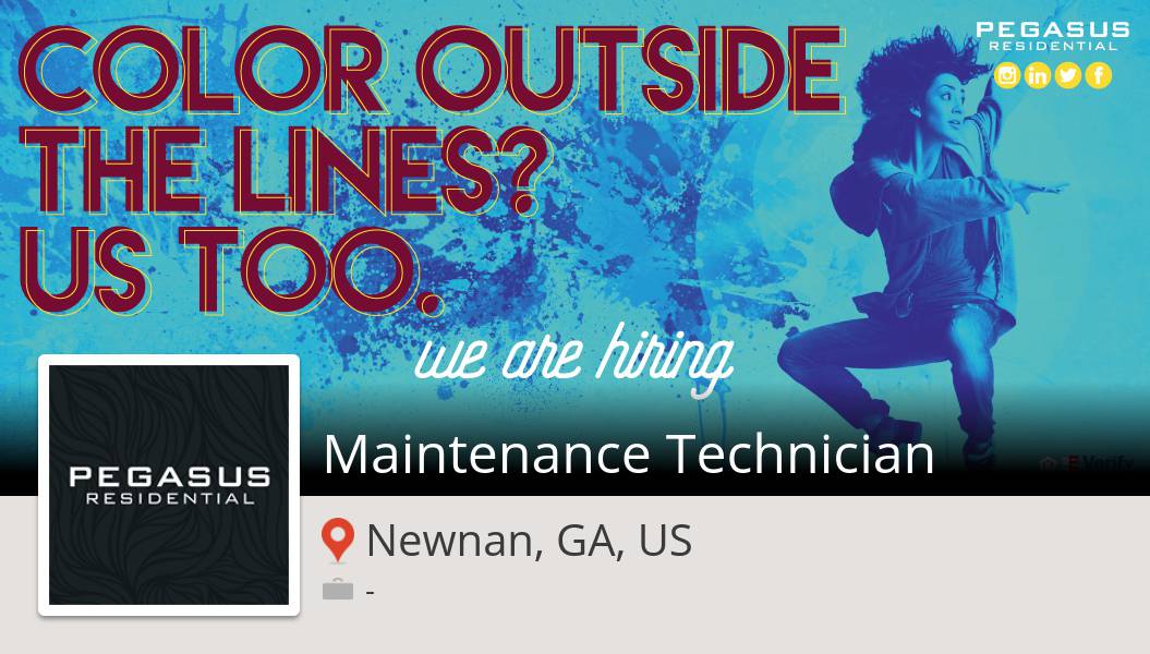 #PegasusResidential is hiring a #Maintenance #Technician, apply now! (#Newnan) #job workfor.us/pegasusresiden… #pegasuspower #wemakepigsfly #pegasusresidential #wehelppeoplefindhome #pegasus