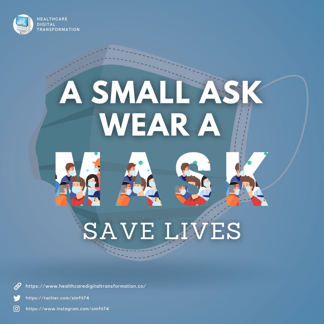 simsmedspa's tweet photo. Wear mask and save lives! 

Healthcare Digital Transformation Now Available on Amazon: https://t.co/HJtl0dtJrb

#healthcaredigitaltransformation #edwardmarx #bestsellingbook #healthtechnology #digitaltransformation #amazonbook #amazonbestsellingbook  #ai  #simranmarx https://t.co/e2PJZ7WOy3