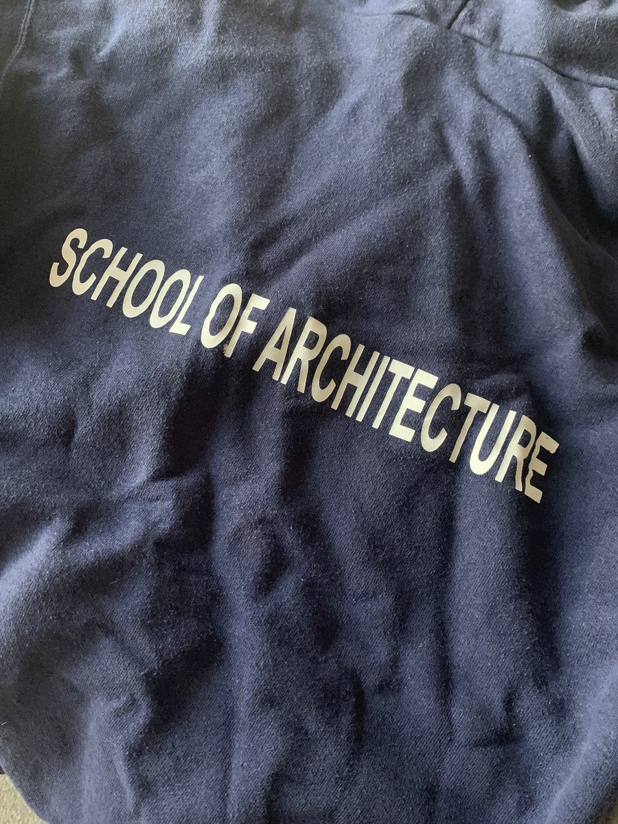 CUBEdesigns's tweet photo. Finding an old hoodie in lockdown of where it all began all them years ago #throwback #architecture https://t.co/GInTgf9YR4