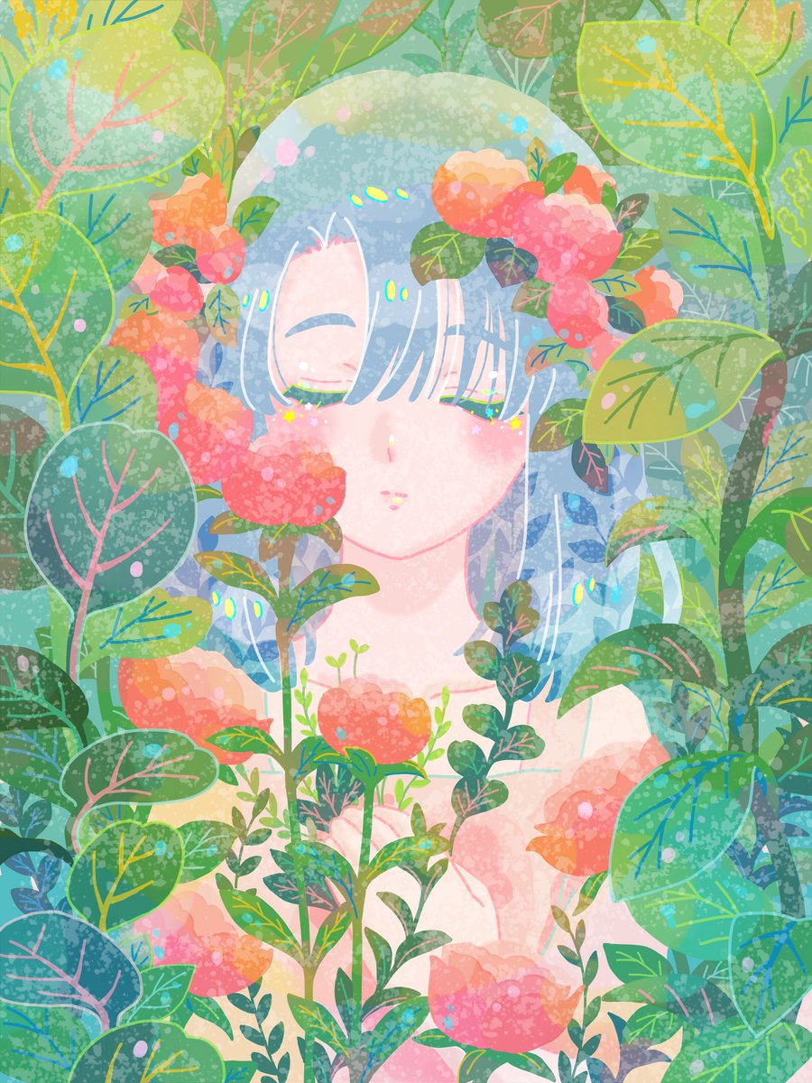 花 #illustration #イラスト #AdobeFresco