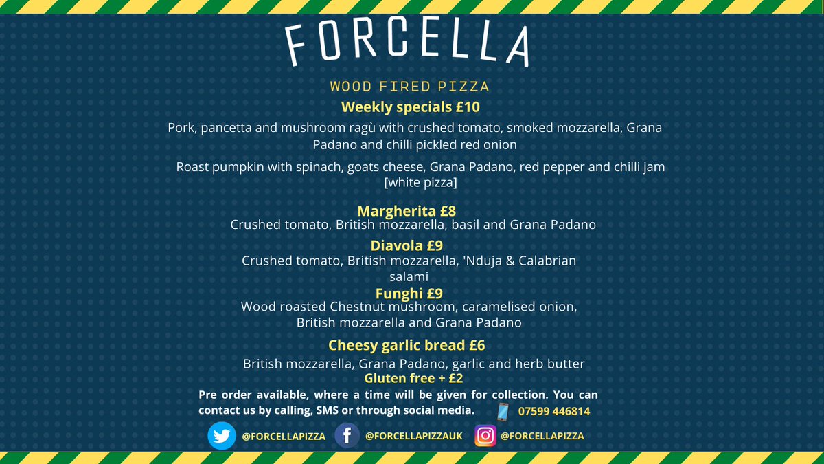 forcellapizza's tweet photo. You can catch us on Thursday with Black Pig Catering at The Generals arms in Little Baddow. On Friday we will be outside The Woodman @thewoodybr6 from 5pm. Saturday we are back at Abbotshall HLC @Abbotshall_HLC Preorder available on 📲07599 446814 or through social media #pizza https://t.co/RK842JR1lF