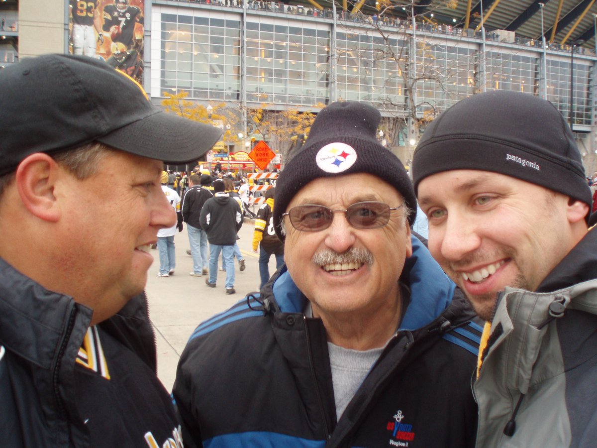 scottoskier's tweet photo. 12 years ago today, was our last trip to Pittsburgh with our Dad. A Pittsburgh guy through and through. Miss you DadO #HereWeGo #Pittsburgh #Steelers #CarnegieTech #CarnegieMellon #PrimantiBrothers #Mazeroski #ForbesField https://t.co/U3ls01pSF2