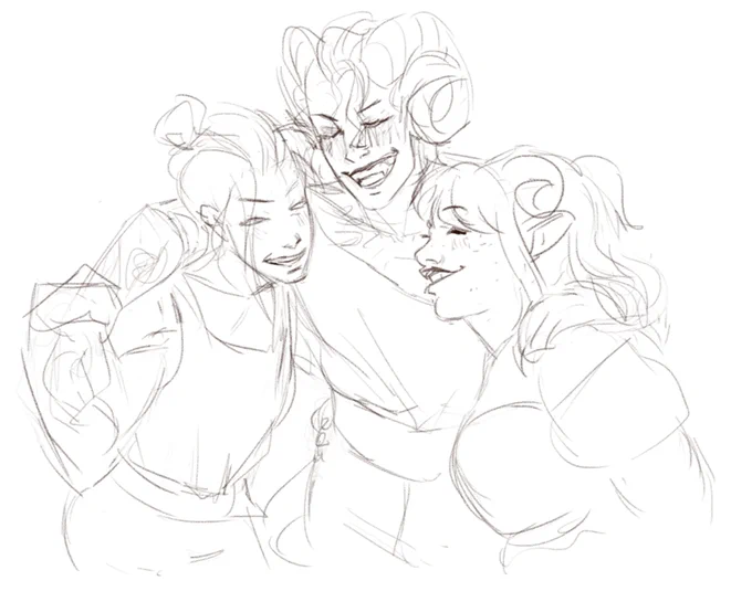 sorry for no art. again, im kinda busy with things. i bring these two sketches though. girls night 