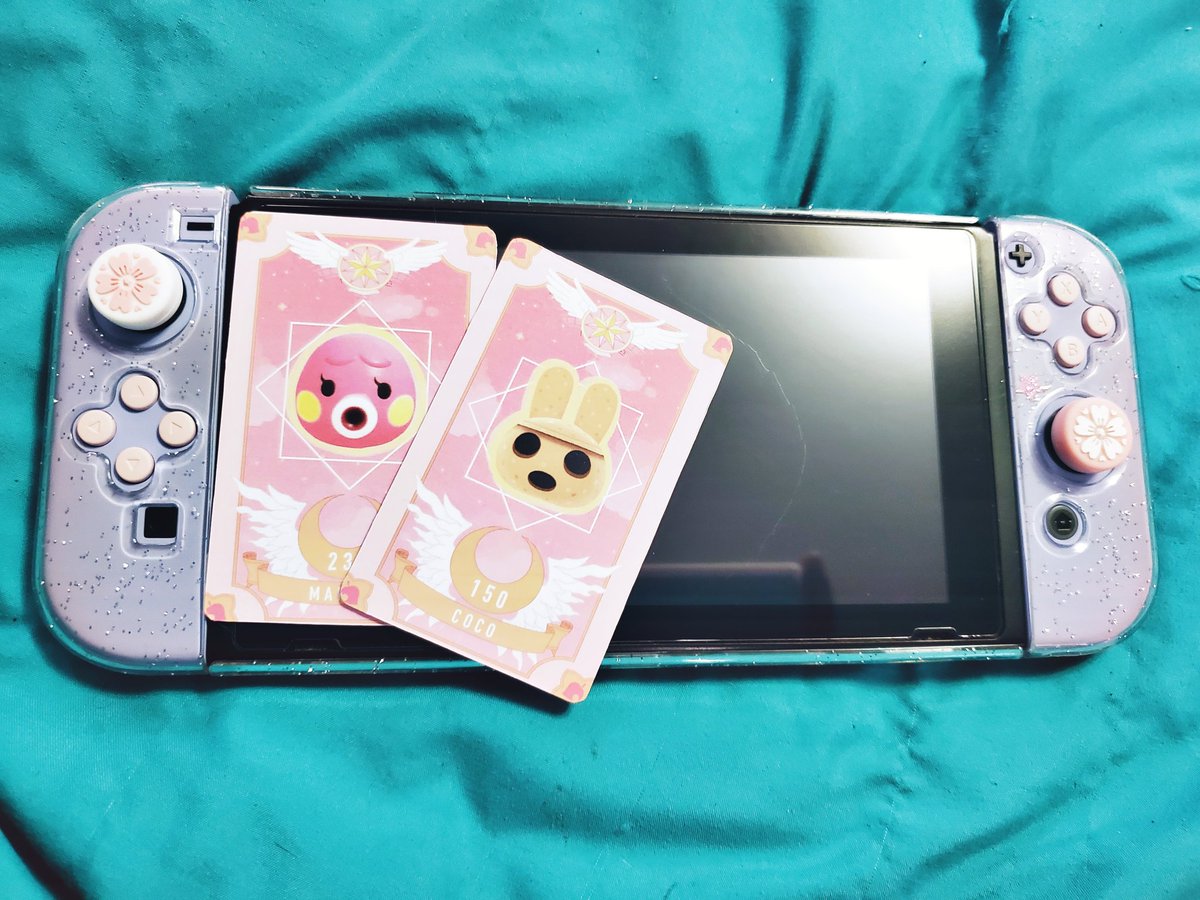 Enrapture_'s tweet photo. Got the most adorable NFC/amiibo cards for 2 villagers I've wanted for a while.💕 Finally get my adorable pink Octopus on my island &amp; New Leaf Town! 🎉💜 https://t.co/ysoCGEaMlx