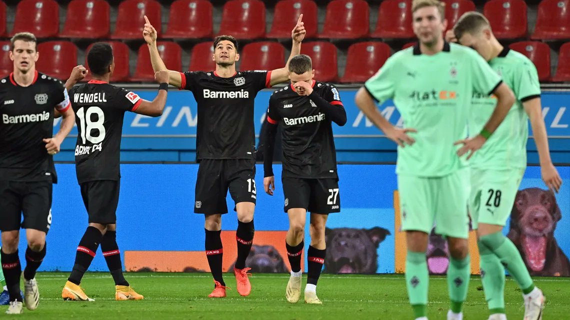BUNDESLIGA Bayer Leverkusen 4-3 Borussia MönchengladbachSome absolutely gorgeous football on display in this match, including a Puskas-worthy goal from Valentino Lozaro.