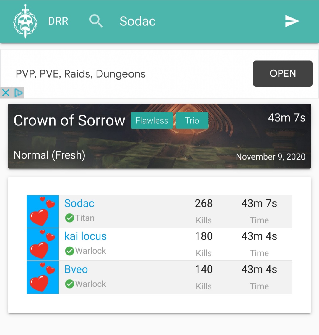msodac's tweet image. World's Last 3 Man Flawless Crown 🤣😂 Got it in right before the end! @Bungie @A_dmg04 @Cozmo23 #destiny2 #DestinyTheGame