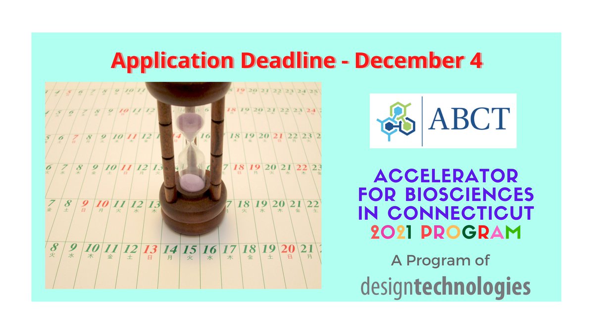 The deadline for our 2021 program is December 4! Make sure you apply before that! #timeisticking

To apply: cognitoforms.com/Designtechnolo…