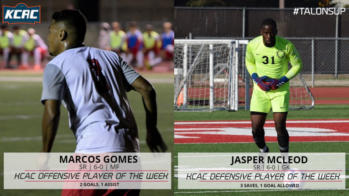 FriendsFalcons's tweet photo. Men's Soccer Falcons Sweep KCAC Weekly Honors
 - https://t.co/ObzEVXPr9k https://t.co/4hGX9D5by7