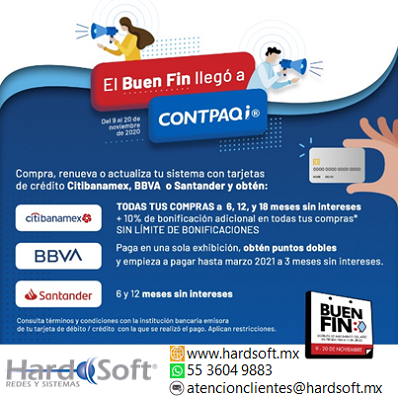 HardSoftmx's tweet photo. Promoción del Buen Fin Contpaqi - https://t.co/DBaR7ZfJZx https://t.co/OlgqeCkiIU