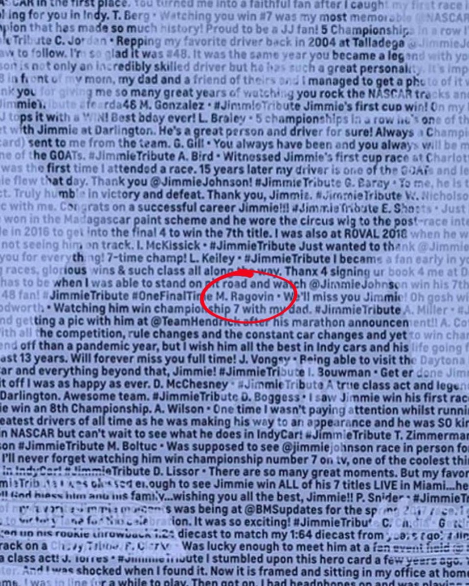 MikaylaRagovin's tweet image. THANK YOU SO MUCH @teamchevy for including me in this @jimmiejohnson Fan Tribute at @phoenixraceway to help send him off in his last @Nascar race in this AMAZING way 🥺❤️🏆🏁 #ThanksJimmie #OneFinalTime