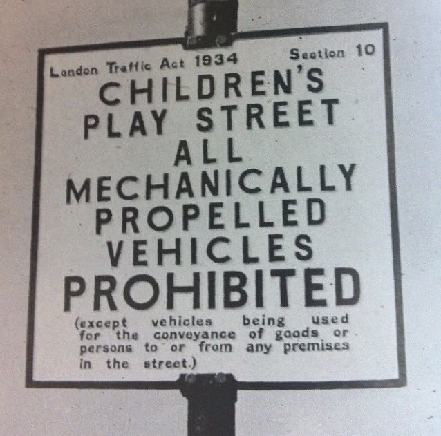 1936: Trial begins of 200 Play Streets in Manchester and Salford (they were pioneering people-friendly streets even back then).1950s: Play streets become popular government policy, often championed by local women to retain and promote community spirit and cohesion.