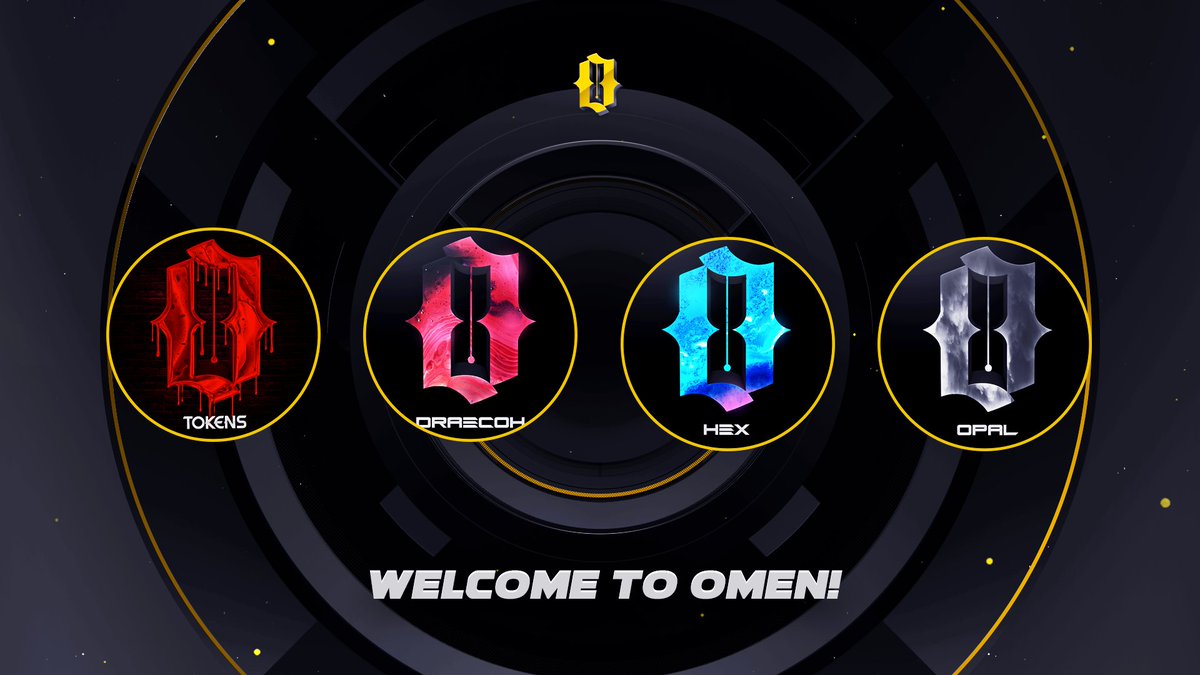 OmenOrigins_'s tweet photo. Welcome our FOUR newest streamers to Omen🔥

⭐️ @OpalBatty
⭐️ @HyperHexx
⭐️ @xTokens
⭐️ @Draecoh https://t.co/CMxVUeHfU7
