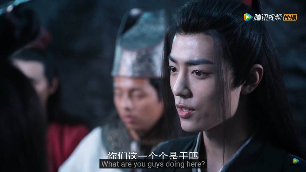 SO LITERALLY THE ENTIRE SENTENCE IS "What are each of you doing? It's almost like you're Stacking Arhats."