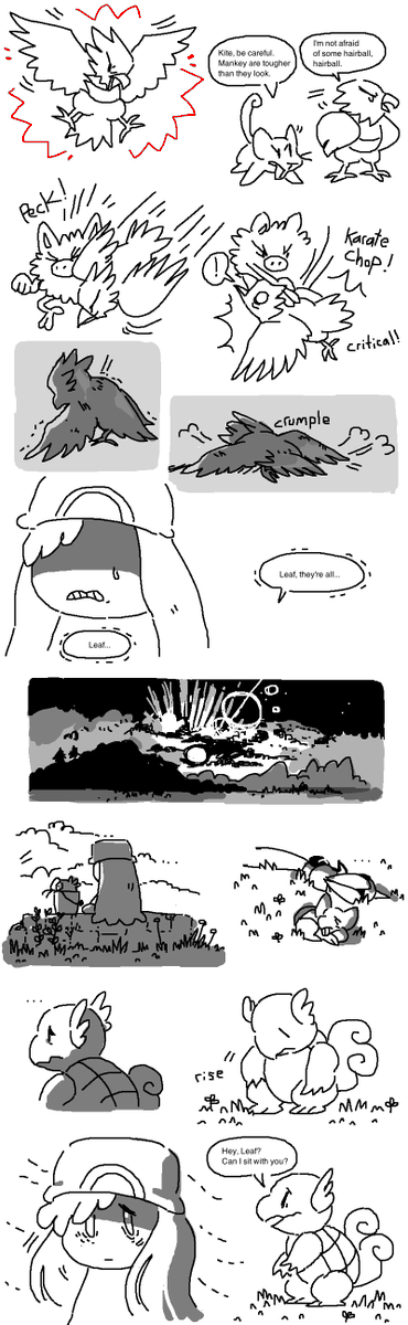 Leafgreen Nuzlocke Challenge Part 5! I didn't mean for everything to be so heavy but here we are, whoops
#nuzlocke
#pokemon
#comic
#mossworm